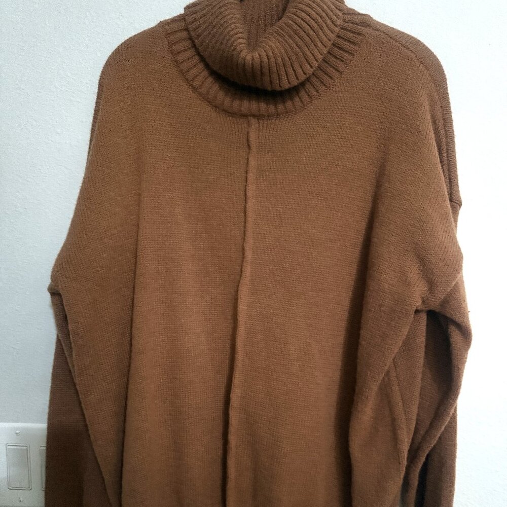 Cozy Brown Turtleneck Sweater